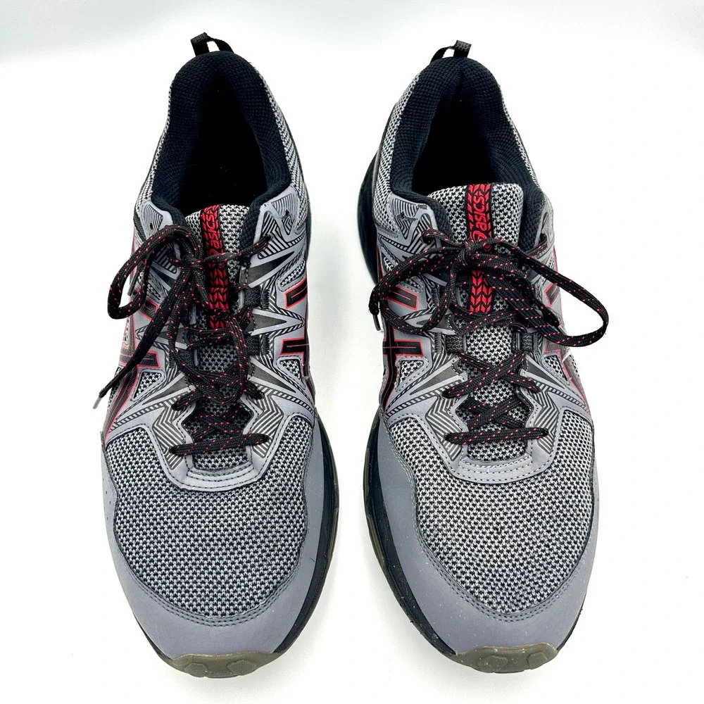 ASICS Gel-Venture 8 Mens Size 13 Trail Running Shoes 13 Gray Red Sneakers